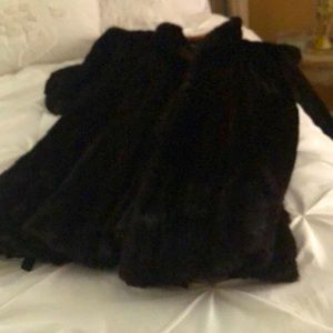 Beautiful Black Vintage Female Mink Coat